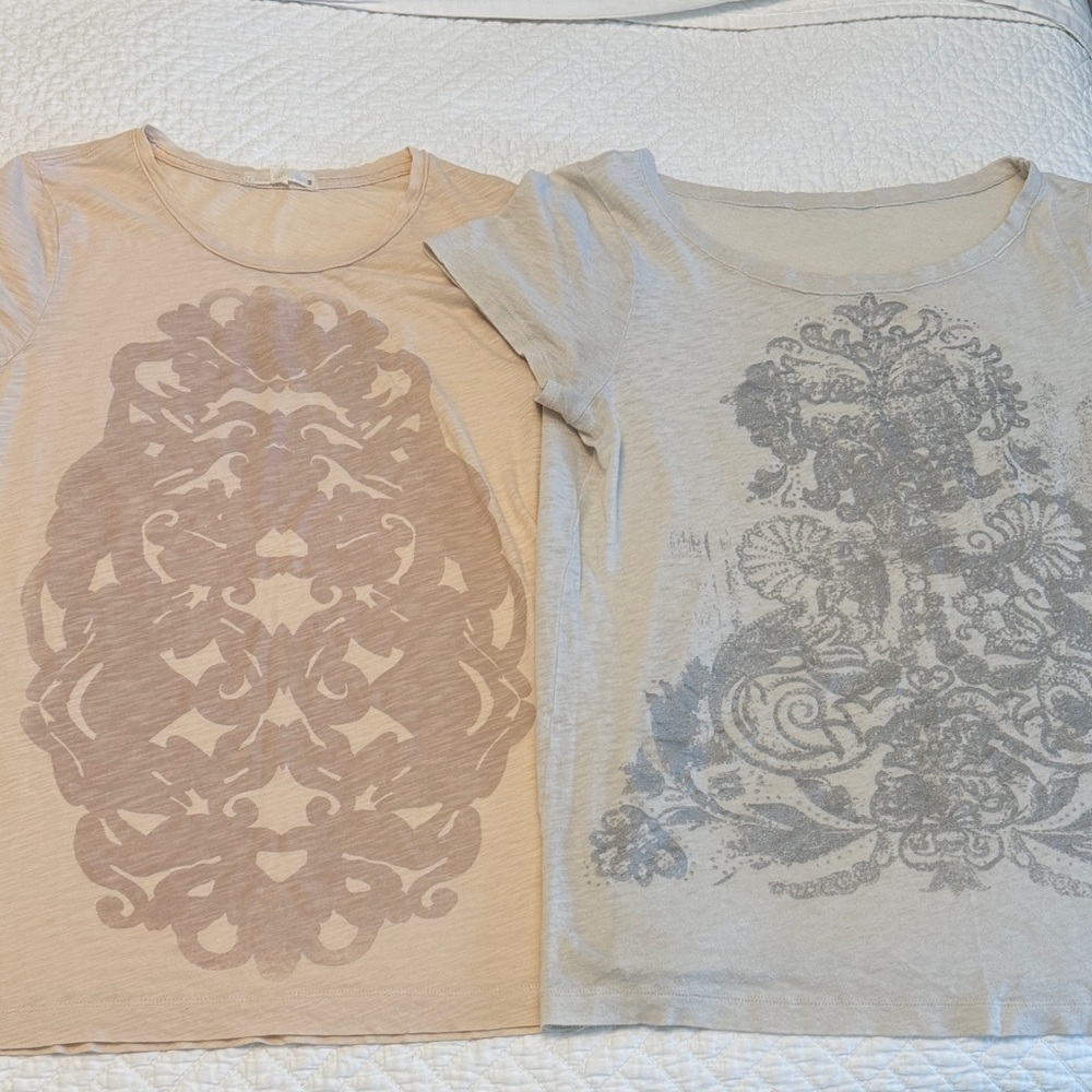 4 Women’s Short Sleeve Graphic Tees, JCrew, M